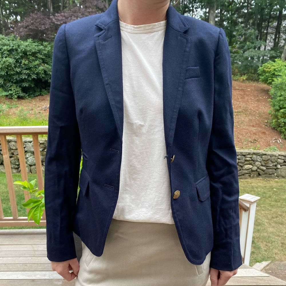 JCrew Navy Schoolboy Blazer